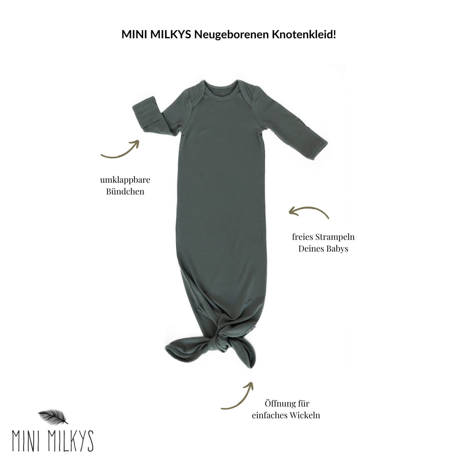 Mitwachsendes Knotenkleid - Jade